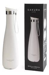 TERMO / BOTELLA TERMICA SAKURA WAVY BLANCA 750 ML FC 240750W