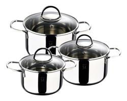 BATERIA DE COCINA 6 PZ CLASSIC AC. INOX. SAN IGNACIO