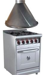 COMBO COCINA MORELLI COUNTRY 600 ACERO + CAMPANA C